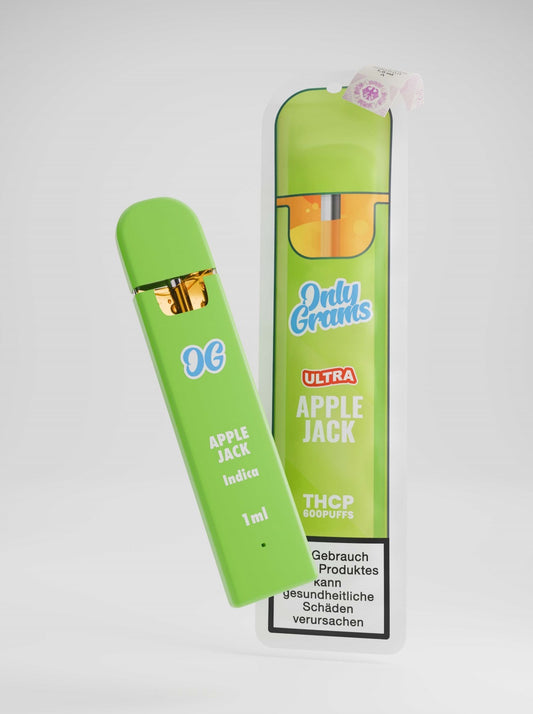 Only Grams THCP Vape Pen Apple Jack Ultra 1ml Indica
