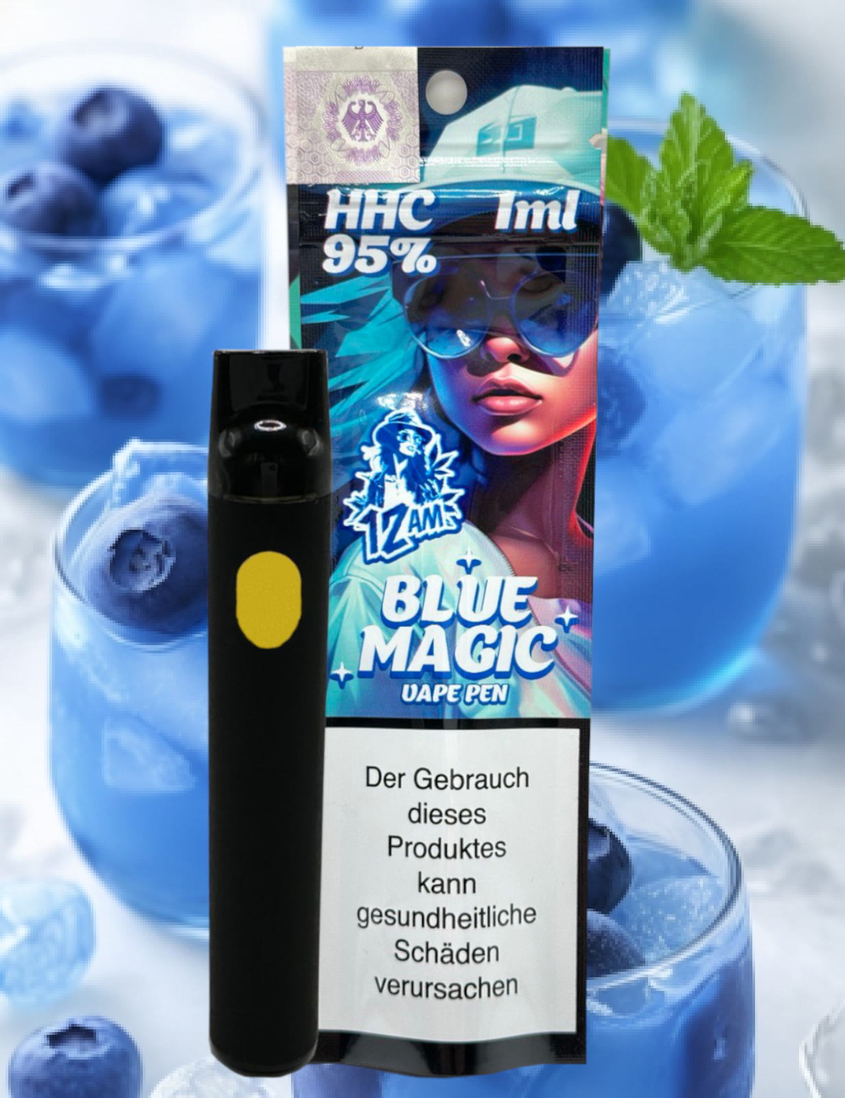 12 AM HHC Vape Pen Blue Magic (NEU)